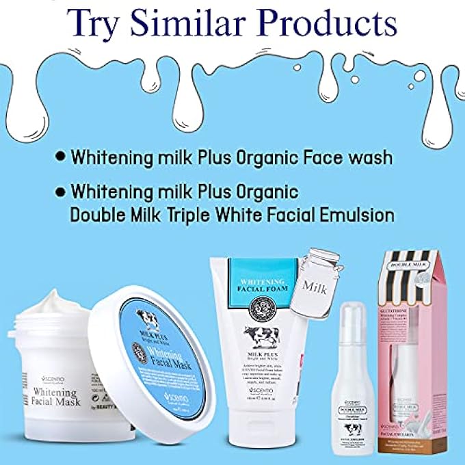 Scentio BEAUTY BUFFET MILK PLUS WHITENING Q10 FACIAL MASK 100ML - Image 4